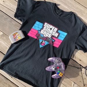 Supersmash bros miami vice brawlcity collab shirt